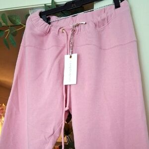 LoveShackFancy Etty Pink Grace Hand Dye Pants NWT